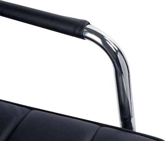 Sedia-da-Ufficio-Ergonomica-in-pelle-PU-Nero,-Sedia-da-Studio-con-5-Ruote-Girevoli,-Imbottitura-e-Altezza-Regolabile,-52.5x54x84-99cm-ML402-0697ML4