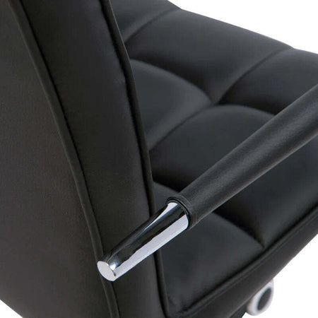 Sedia-da-Ufficio-Ergonomica-in-pelle-PU-Nero,-Sedia-da-Studio-con-5-Ruote-Girevoli,-Imbottitura-e-Altezza-Regolabile,-52.5x54x84-99cm-ML402-0697ML4