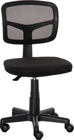 Sedia-da-Ufficio-Ergonomica-in-Rete-Senza-Braccioli-e-Regolabile-in-Altezza,-Nero-HN3921-577HN3