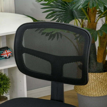 Sedia-da-Ufficio-Ergonomica-in-Rete-Senza-Braccioli-e-Regolabile-in-Altezza,-Nero-HN3921-577HN3