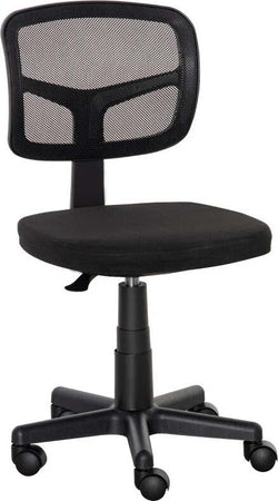Sedia-da-Ufficio-Ergonomica-in-Rete-Senza-Braccioli-e-Regolabile-in-Altezza,-Nero-HN3921-577HN3