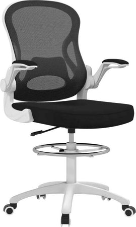 Sedia-da-Ufficio-Ergonomica-in-Tessuto-Traspirante-con-Altezza-Regolabile-e-Braccioli-Ribaltabili,-59x65x110-130-cm-JK6921-628V00BKJK6