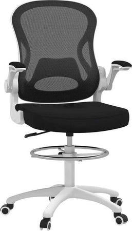 Sedia-da-Ufficio-Ergonomica-in-Tessuto-Traspirante-con-Altezza-Regolabile-e-Braccioli-Ribaltabili,-59x65x110-130-cm-JK6921-628V00BKJK6