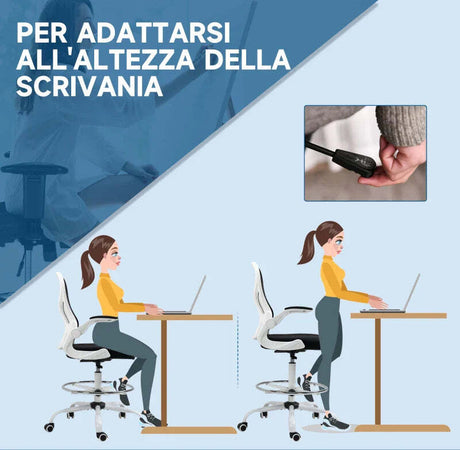 Sedia-da-Ufficio-Ergonomica-in-Tessuto-Traspirante-con-Altezza-Regolabile-e-Braccioli-Ribaltabili,-59x65x110-130-cm-JK6921-628V00BKJK6