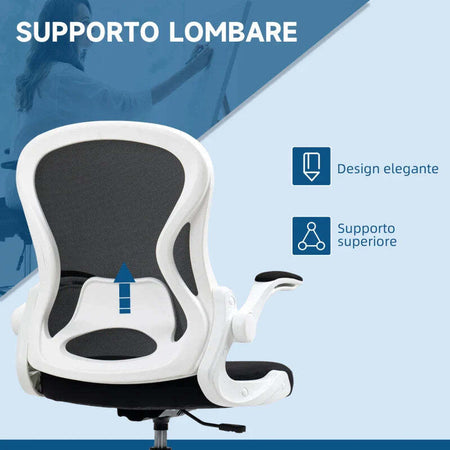 Sedia-da-Ufficio-Ergonomica-in-Tessuto-Traspirante-con-Altezza-Regolabile-e-Braccioli-Ribaltabili,-59x65x110-130-cm-JK6921-628V00BKJK6