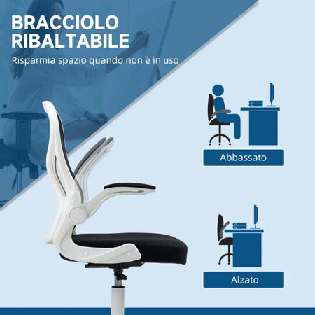 Sedia-da-Ufficio-Ergonomica-in-Tessuto-Traspirante-con-Altezza-Regolabile-e-Braccioli-Ribaltabili,-59x65x110-130-cm-JK6921-628V00BKJK6