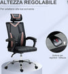 Sedia-da-Ufficio-Ergonomica-Inclinabile-a-130°-con-Supporto-Lombare-e-Cervicale,-58x62.5x112-120cm-NM5921-469PKNM5