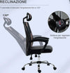 Sedia-da-Ufficio-Ergonomica-Inclinabile-a-130°-con-Supporto-Lombare-e-Cervicale,-58x62.5x112-120cm-NM5921-469PKNM5