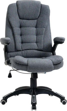 Sedia-da-Ufficio-Ergonomica-Reclinabile,-Altezza-Regolabile-e-Dondolamento,-Poltrona-Girevole-con-Ruote,-65x72x110-120cm,-Grigio-HG4921-416HG4