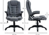Sedia-da-Ufficio-Ergonomica-Reclinabile,-Altezza-Regolabile-e-Dondolamento,-Poltrona-Girevole-con-Ruote,-65x72x110-120cm,-Grigio-HG4921-416HG4