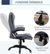 Sedia-da-Ufficio-Ergonomica-Reclinabile,-Altezza-Regolabile-e-Dondolamento,-Poltrona-Girevole-con-Ruote,-65x72x110-120cm,-Grigio-HG4921-416HG4