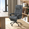 Sedia-da-Ufficio-Ergonomica-Reclinabile,-Sedia-Direzionale-con-Schiena-Alta,-Poltrona-Ufficio-con-Poggiatesta-e-Poggiapiedi-Estraibile,-66x76x112-120cm,-Grigio-ED2921-282GYED2