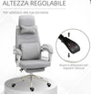 Sedia-da-Ufficio-Ergonomica,-Sedia-da-Scrivania-con-Rotelle,-Cuscino-Lombare,-Poggiatesta-e-Poggiapiedi-Estraibile,-Grigia-62x68x117-127cm-YH1921-253YH1
