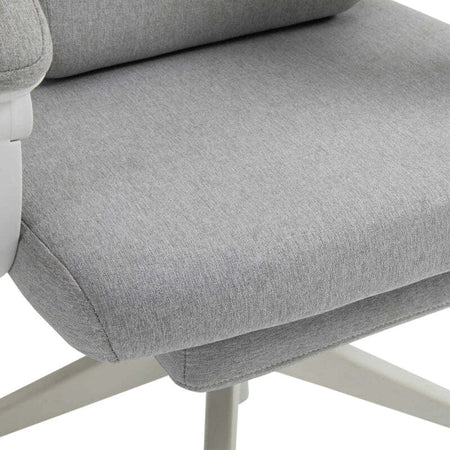 Sedia-da-Ufficio-Ergonomica,-Sedia-da-Scrivania-con-Rotelle,-Cuscino-Lombare,-Poggiatesta-e-Poggiapiedi-Estraibile,-Grigia-62x68x117-127cm-YH1921-253YH1
