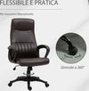 Sedia-da-Ufficio-Ergonomica,-Sedia-Girevole-con-Schienale-Alto-e-Dondolo,-Altezza-Regolabile-e-Ruote,-61.5x66x113-123cm,-Marrone-KJ8921-474BNKJ8