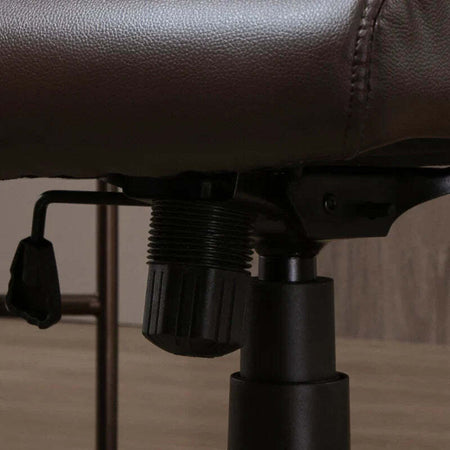 Sedia-da-Ufficio-Ergonomica,-Sedia-Girevole-con-Schienale-Alto-e-Dondolo,-Altezza-Regolabile-e-Ruote,-61.5x66x113-123cm,-Marrone-KJ8921-474BNKJ8