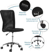 Sedia-da-Ufficio-Ergonomica-Senza-Braccioli,-Tessuto-Traspirante-a-Rete,-Altezza-Regolabile-e-5-Ruote,-43x58x90-100cm,-Nero-FG1921-226BKFG1