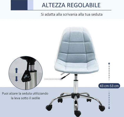 Sedia-da-Ufficio-Ergonomico,-Sedia-Girevole-Scrivania,-Regolabile-Senza-Braccioli,-Azzurro,-59x59x81-91cm-GH9921-366BUGH9