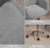 Sedia-da-Ufficio-Girevole-ad-Altezza-Regolabile,-in-Tessuto-Effetto-Lino-e-Acciaio,-55x66x86-96-cm,-Grigio-Chiaro-HP9921-712V00LGHP9
