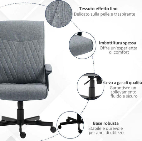 Sedia-da-Ufficio-Girevole-con-Funzione-Dondolo-e-Altezza-Regolabile,-65x72x102-112.5cm,-Grigio-PL8921-605V00CGPL8