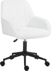 Sedia-da-Ufficio-in-Tessuto-con-Altezza-Regolabile,-Seduta-Girevole-e-Ruote,-Bianco-HU8921-713V00WTHU8