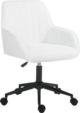 Sedia-da-Ufficio-in-Tessuto-con-Altezza-Regolabile,-Seduta-Girevole-e-Ruote,-Bianco-HU8921-713V00WTHU8
