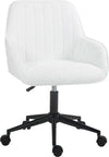 Sedia-da-Ufficio-in-Tessuto-con-Altezza-Regolabile,-Seduta-Girevole-e-Ruote,-Bianco-HU8921-713V00WTHU8