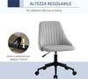 Sedia-da-Ufficio-in-Velluto-Grigio-con-Altezza-Regolabile,-Sedia-Ergonomica-Girevole-a-360°-e-Ruote,-50x58x77-87cm-JH1921-488GYHJ1