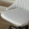 Sedia-da-Ufficio-in-Velluto-Grigio-con-Altezza-Regolabile,-Sedia-Ergonomica-Girevole-a-360°-e-Ruote,-50x58x77-87cm-JH1921-488GYHJ1