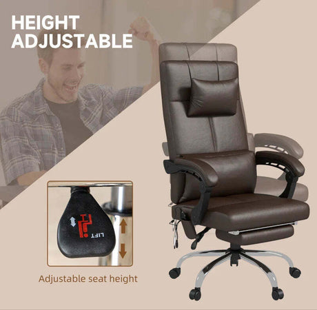 Sedia-da-Ufficio-Massaggiante-ad-Altezza-Regolabile-con-Poggiapiedi-e-Telecomando,-66x67x115-123-cm,-Marrone-WD9921-659V90DRWD9