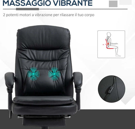Sedia-da-Ufficio-Massaggiante-in-Similpelle-con-Presa-USB,-64x69x107-115cm,-Nero-CV5921-592BKCV5