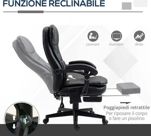 Sedia-da-Ufficio-Massaggiante-in-Similpelle-con-Presa-USB,-64x69x107-115cm,-Nero-CV5921-592BKCV5