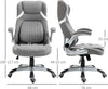 Sedia-da-Ufficio-Reclinabile-in-Tessuto-Traspirante-e-Acciaio-con-Altezza-Regolabile,-68x76x109-117-cm-ED4921-624V00GYED4