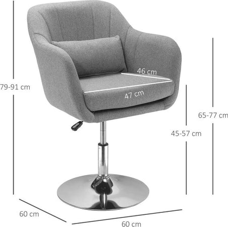 Sedia-Girevole-a-360°-ad-Altezza-Regolabile,-con-Cuscino-,-Supporto-Lombare-e-Bracciolo,-60x60x79-91-cm,-Grigio-poltrona-poltroncina-salotto-soggiorno-camera-ufficio-studio-F833-757A