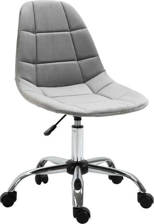 Sedia-Girevole-,-Design-Ergonomico-e-Regolabile-Senza-Braccioli,-Grigio,-59x59x81-91cmED3921-366GYED3