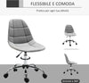Sedia-Girevole-,-Design-Ergonomico-e-Regolabile-Senza-Braccioli,-Grigio,-59x59x81-91cmED3921-366GYED3