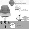 Sedia-Girevole-,-Design-Ergonomico-e-Regolabile-Senza-Braccioli,-Grigio,-59x59x81-91cmED3921-366GYED3