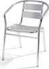 Sedia in alluminio impilabile con braccioli da bar e giardino Giardino e giardinaggio/Arredamento da giardino e accessori/Sedie/Sedie per tavolo da giardino Decor Space - Altamura, Commerciovirtuoso.it