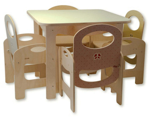Sedia in Legno per Bambini - Pois per Cameretta Dida