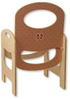 Sedia in Legno per Bambini - Pois per Cameretta Dida