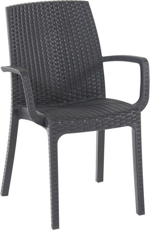 SEDIA-IN-POLIPROPILENE-'INDIANA'-antracite-Bica