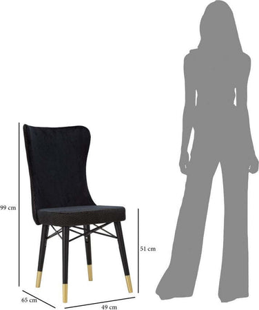 Sedia-Mimoza-Nera-Set-2Pz-Cm--40X65X99