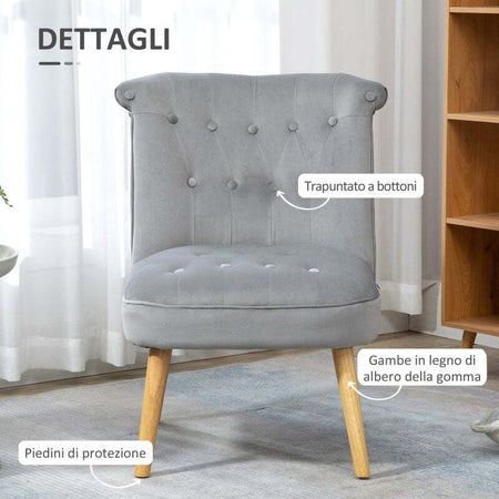 Sedia-Moderna-per-Soggiorno-e-Sala-da-Pranzo-con-Seduta-Imbottita-e-Tessuto-Vellutato,-60x66x79-cm,-Grigia-poltrona-poltroncina-salotto-camera-ufficio-studio-F839-618V00GYA