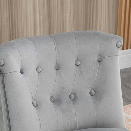Sedia-Moderna-per-Soggiorno-e-Sala-da-Pranzo-con-Seduta-Imbottita-e-Tessuto-Vellutato,-60x66x79-cm,-Grigia-poltrona-poltroncina-salotto-camera-ufficio-studio-F839-618V00GYA