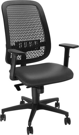 Sedia operativa Equity - schienale PP - seduta similpelle - nero - con braccioli - Unisit Casa e cucina/Arredamento/Studio/Sedie e Sgabelli/Sedie da scrivania Eurocartuccia - Pavullo, Commerciovirtuoso.it
