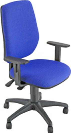 Sedia operativa Exat - con ruote e braccioli - blu - Unisit Casa e cucina/Arredamento/Studio/Sedie e Sgabelli/Sedie da scrivania Eurocartuccia - Pavullo, Commerciovirtuoso.it