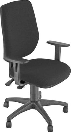 Sedia operativa Exat - con ruote e braccioli - nero - Unisit Casa e cucina/Arredamento/Studio/Sedie e Sgabelli/Sedie da scrivania Eurocartuccia - Pavullo, Commerciovirtuoso.it