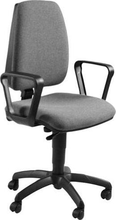 Sedia operativa Jupiter - con ruote e braccioli - grigio - Unisit Casa e cucina/Arredamento/Studio/Sedie e Sgabelli/Sedie da scrivania Eurocartuccia - Pavullo, Commerciovirtuoso.it