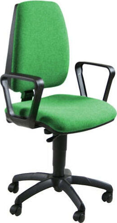 Sedia operativa Jupiter - con ruote e braccioli - verde - Unisit Casa e cucina/Arredamento/Studio/Sedie e Sgabelli/Sedie da scrivania Eurocartuccia - Pavullo, Commerciovirtuoso.it