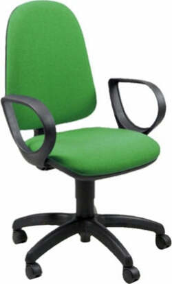 Sedia operativa Jusb - con ruote e braccioli - verde - Unisit Casa e cucina/Arredamento/Studio/Sedie e Sgabelli/Sedie da scrivania Eurocartuccia - Pavullo, Commerciovirtuoso.it